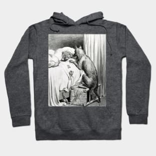 The Wolf and Reds Grandmother - Gustave Dore Hoodie